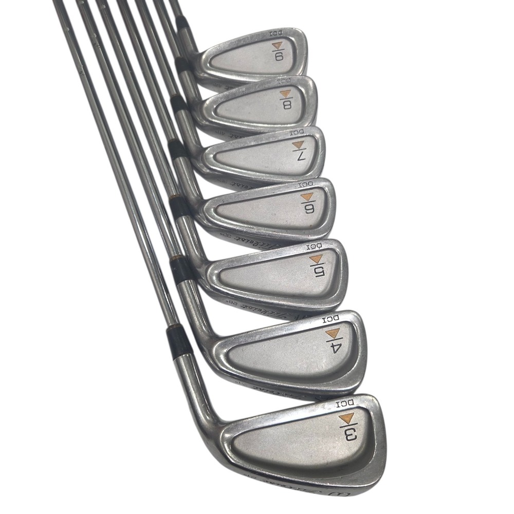 Titleist DCI MS 209 Irons 3-9‎ with Golf Clubs Set of 7 Irons RH Stiff Vtg 90's
